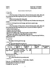 Giáo án Hóa học Lớp 8 - Tiết 11 Bài luyện tập số 1 - Năm học 2019-2020